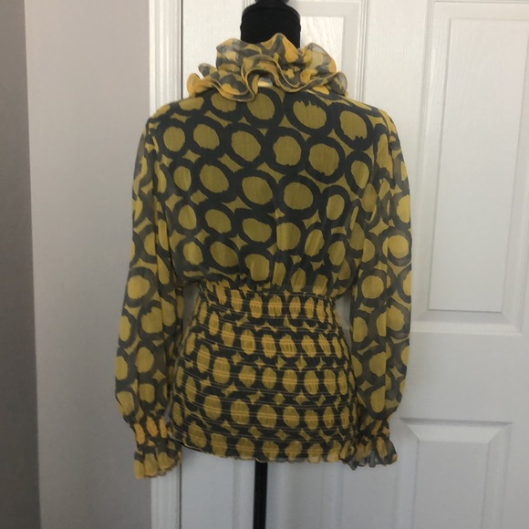 Clothing Obsessed Company Frill and Smocked Blouse - Picture 2 of 4